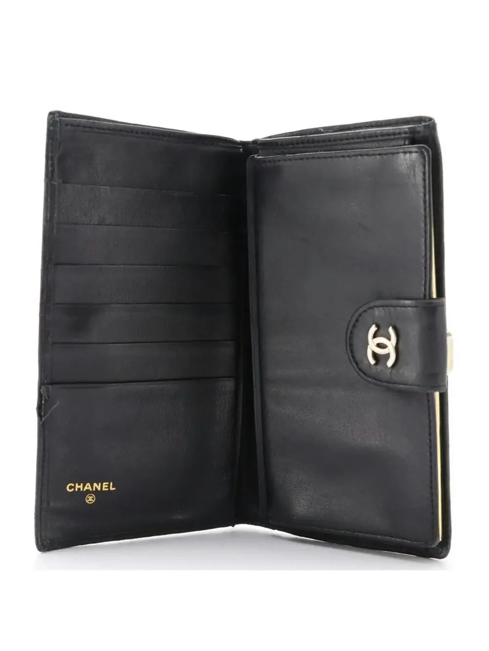 CHANEL black quilted